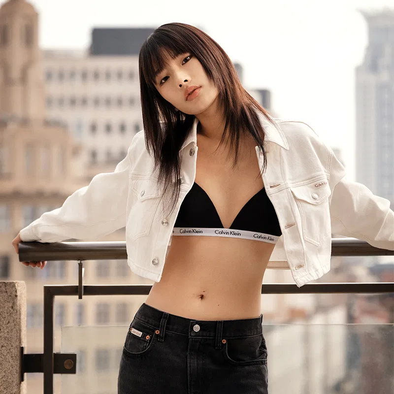 Женский комплект бюстгальтеров без застежки Calvin Klein, Black/Coconut Gray — фото 4