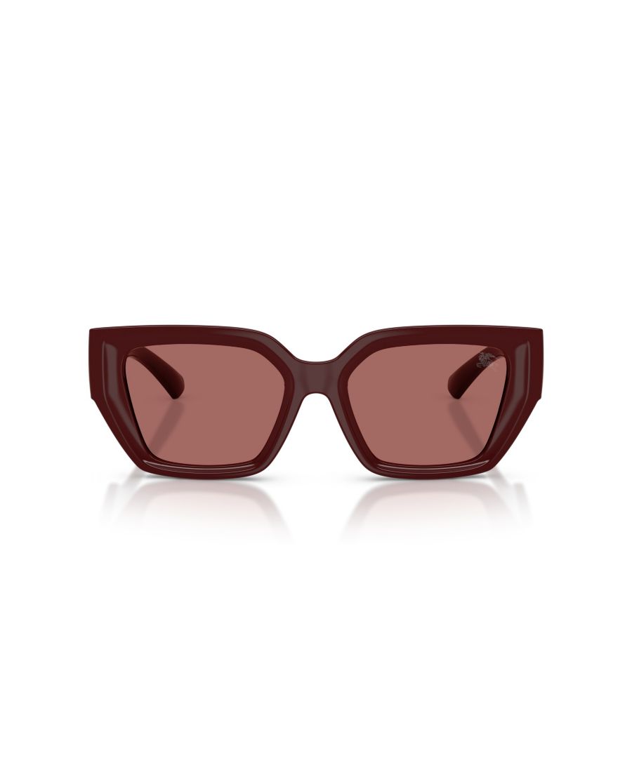 Женские квадратные солнцезащитные очки, BE4472U Burberry, Bordeaux — фото 4