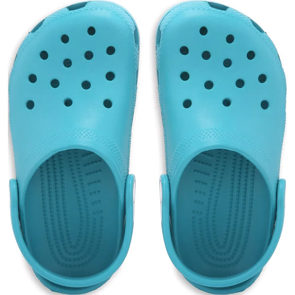 Классические детские сабо Crocs, Turbo Teal — фото 4