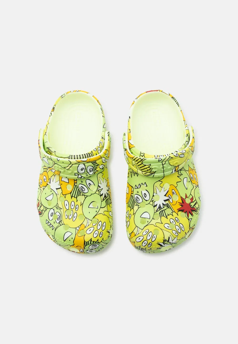 Светящиеся в камуфляж «монстр» унисекс - тапочки Crocs, Glow Light