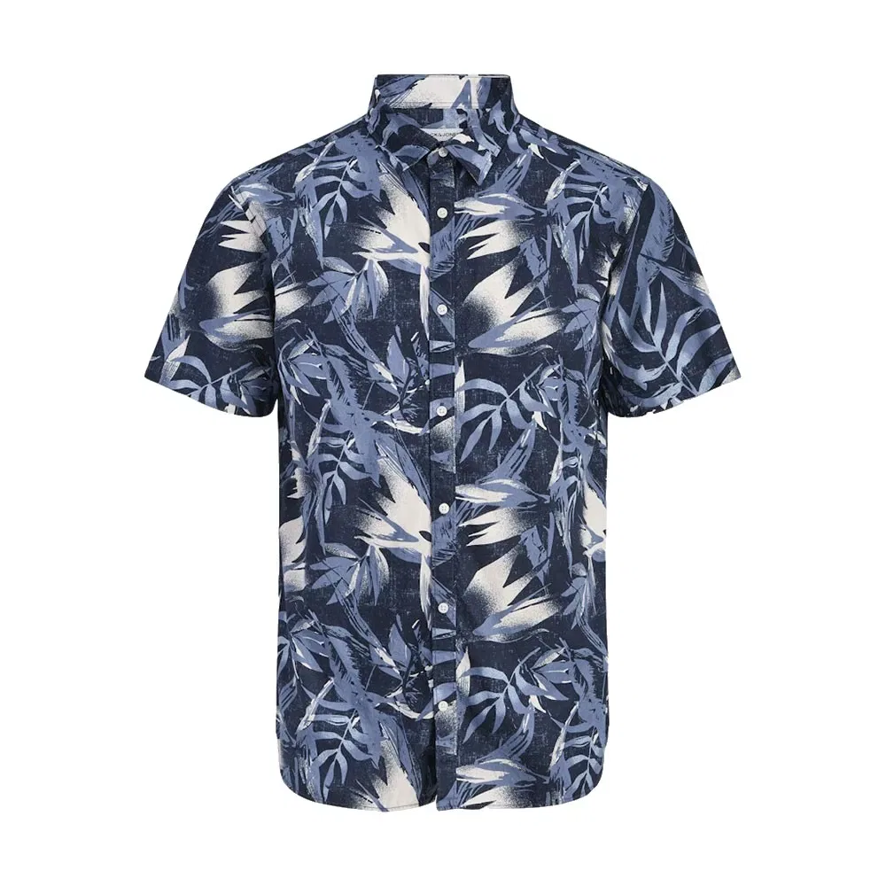 Рубашка с коротким рукавом Honolulu Jack & Jones, синий