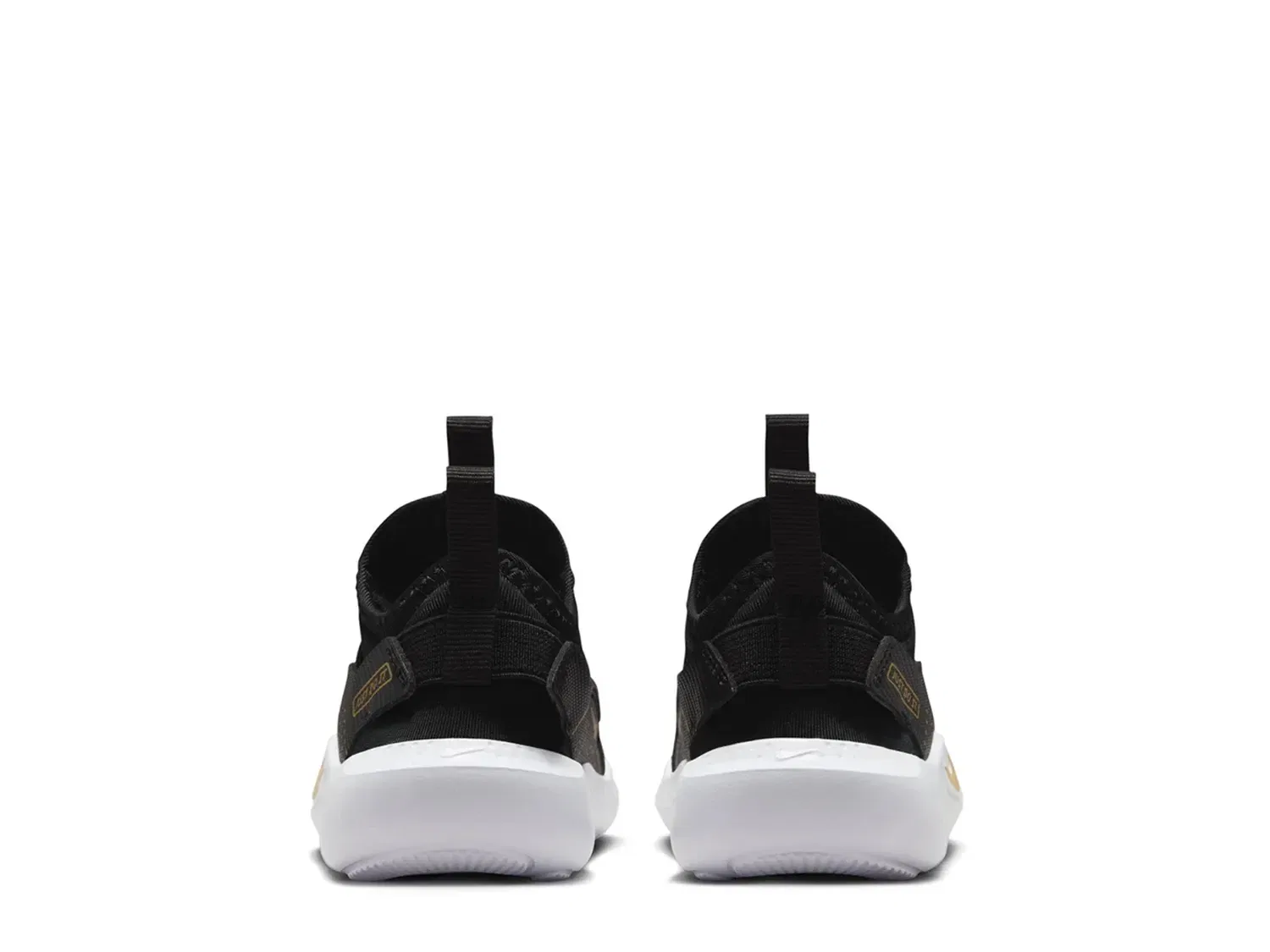 Кроссовки детские Flex Runner 4 Slip-On, Nike, черно-золотой — фото 2