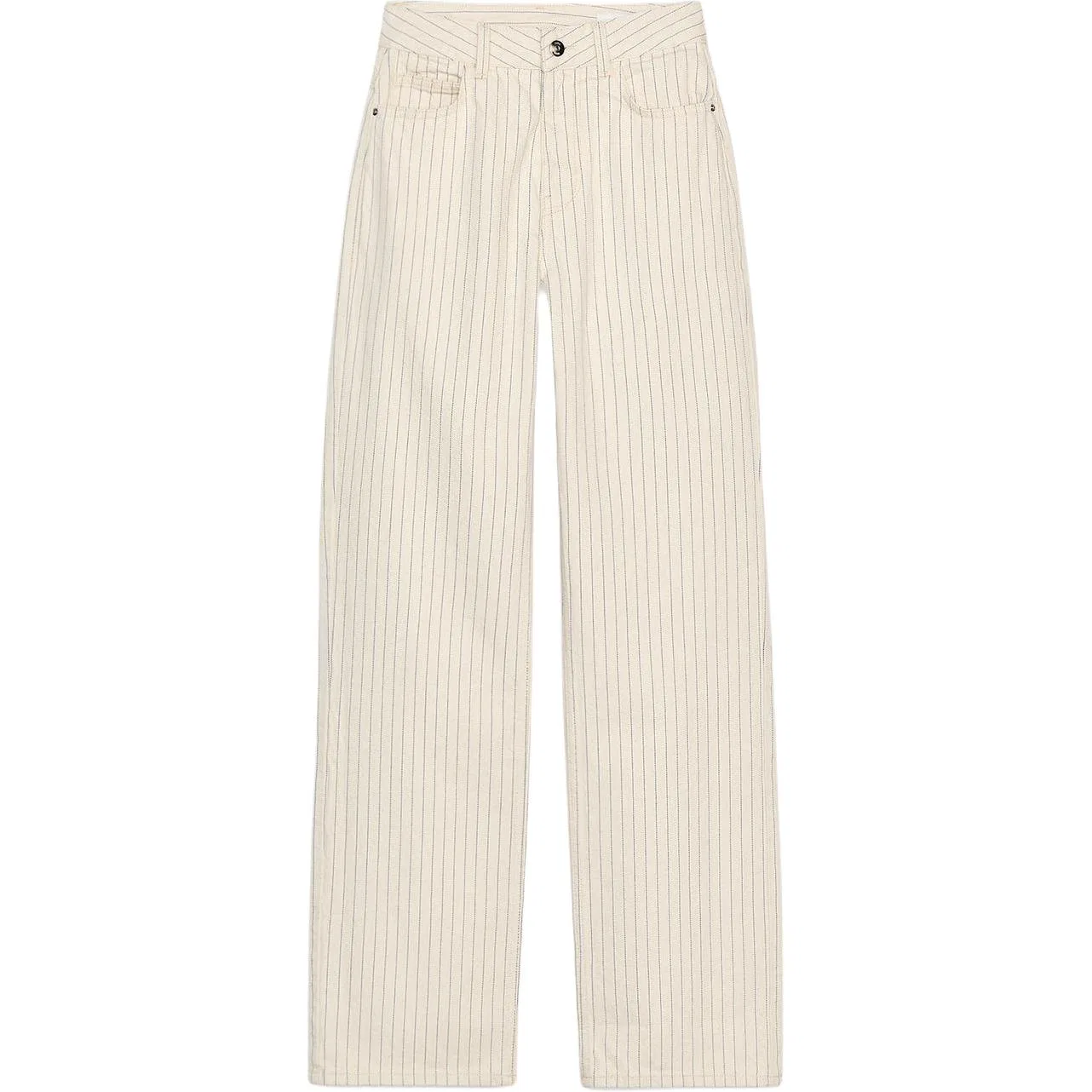 Женские джинсы прямого кроя White ZARA, Raw White