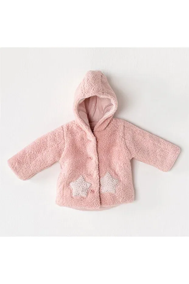 Детское зимнее пальто для девочек с капюшоном Andywawa, Pink
