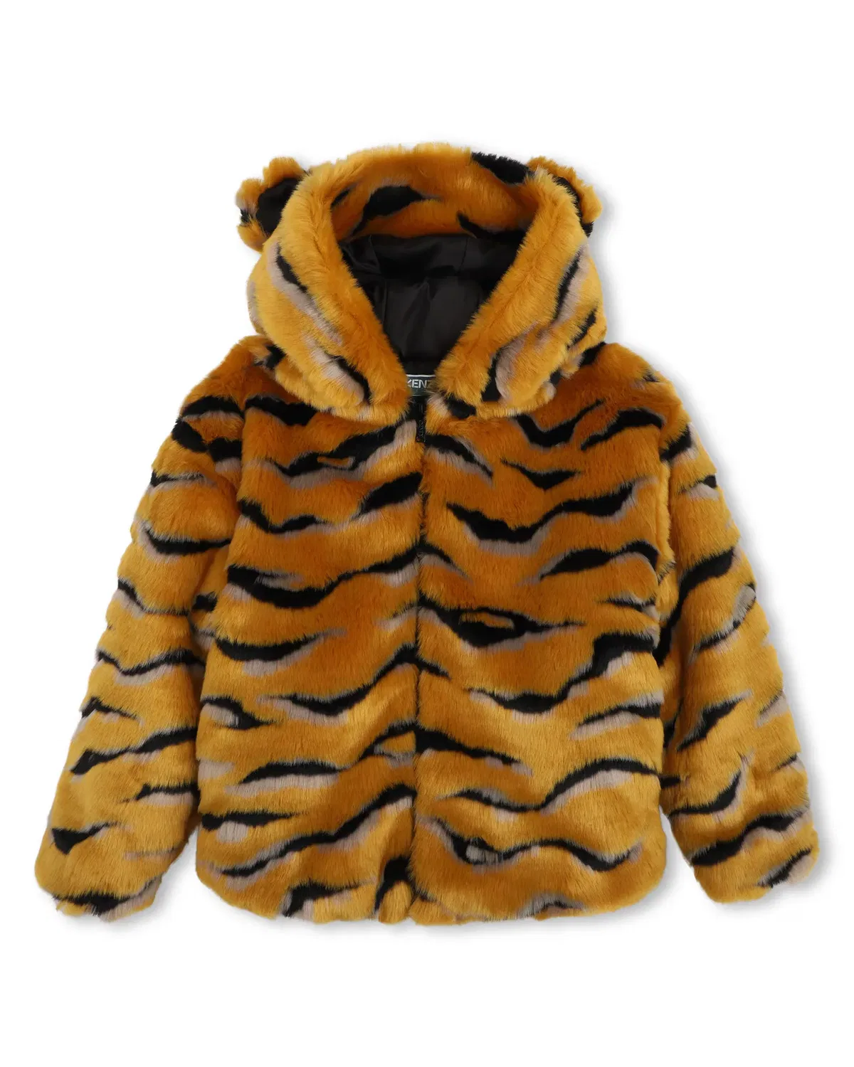 Детская куртка для девочек с капюшоном Kenzo Kids, Multicolor