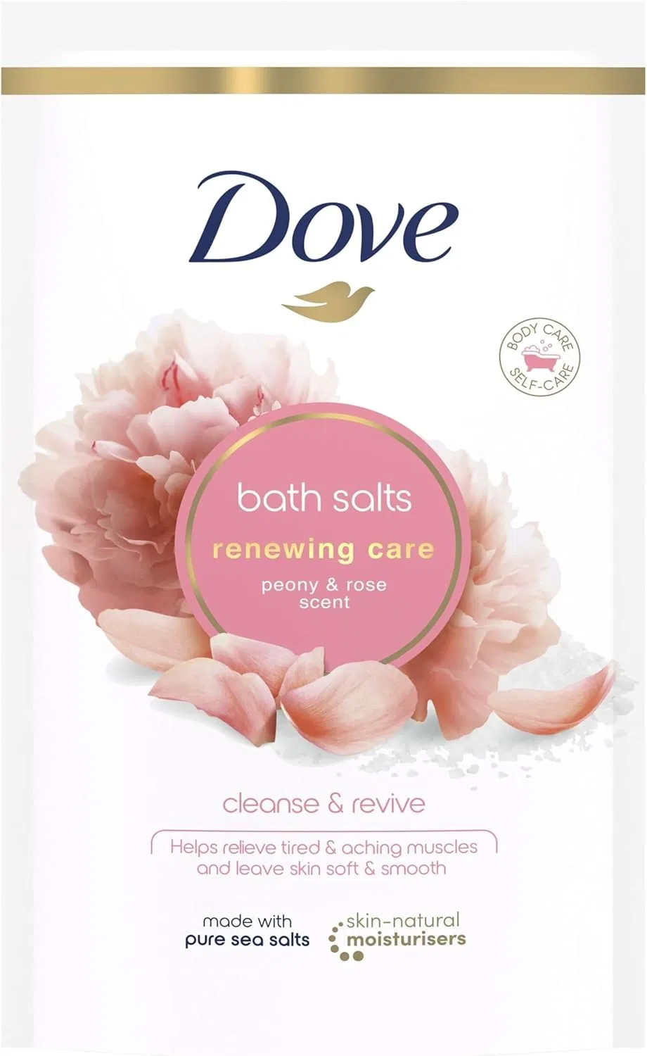 Соль для ванны Dove Renewing Care с ароматом пиона и розы, 900 г
