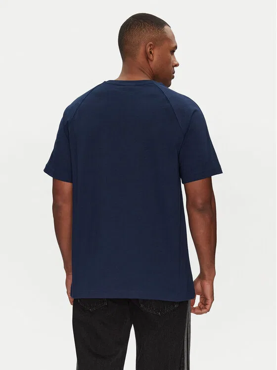 Футболка loose fit Premium Essentials Adidas, темно-синий — фото 3