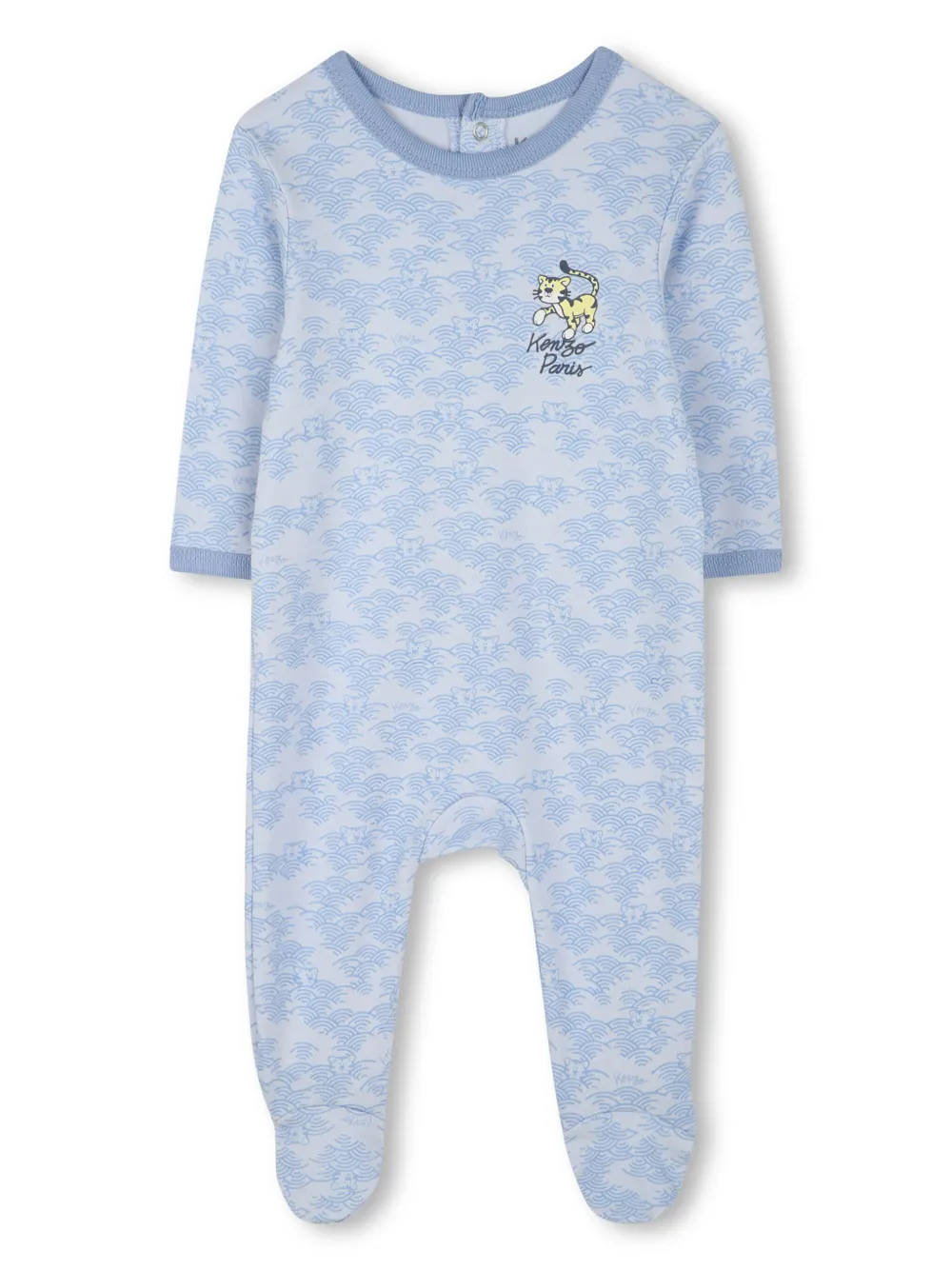 

Пижама с графичным принтом Kenzo Kids, синий