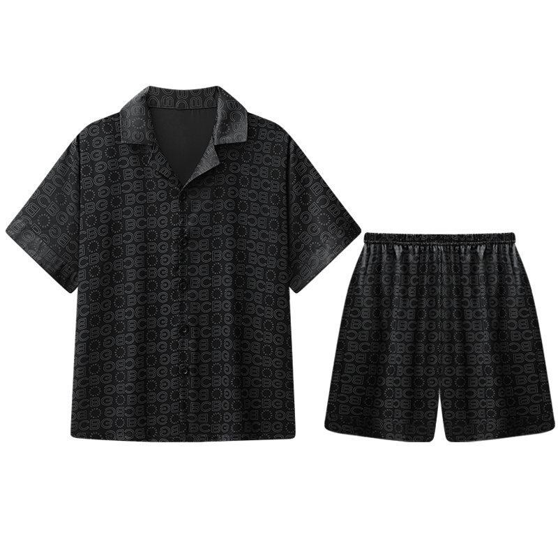 

Мужской пижамный комплект Lan Miao, BBA Ice Silk Men's G839