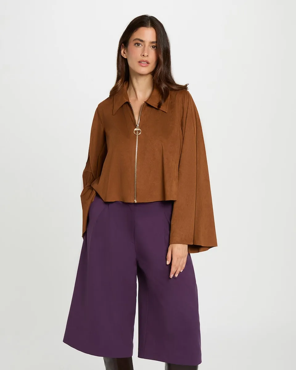 

Женская короткая оверсайз куртка Morgan, коричневый