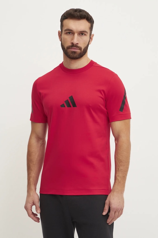 

Хлопковая футболка Z.N.E Adidas, красный