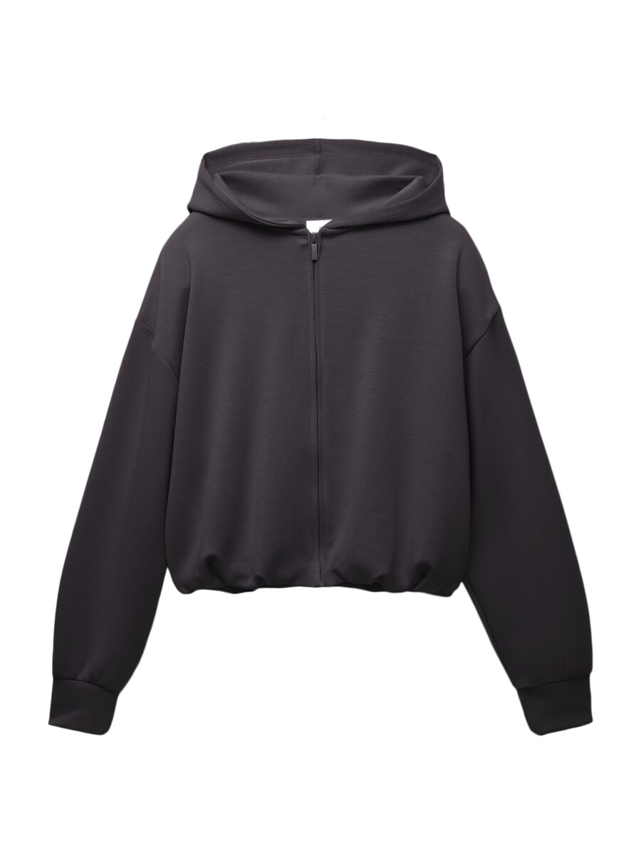 

Толстовка с капюшоном на молнии Pull&Bear, антрацит