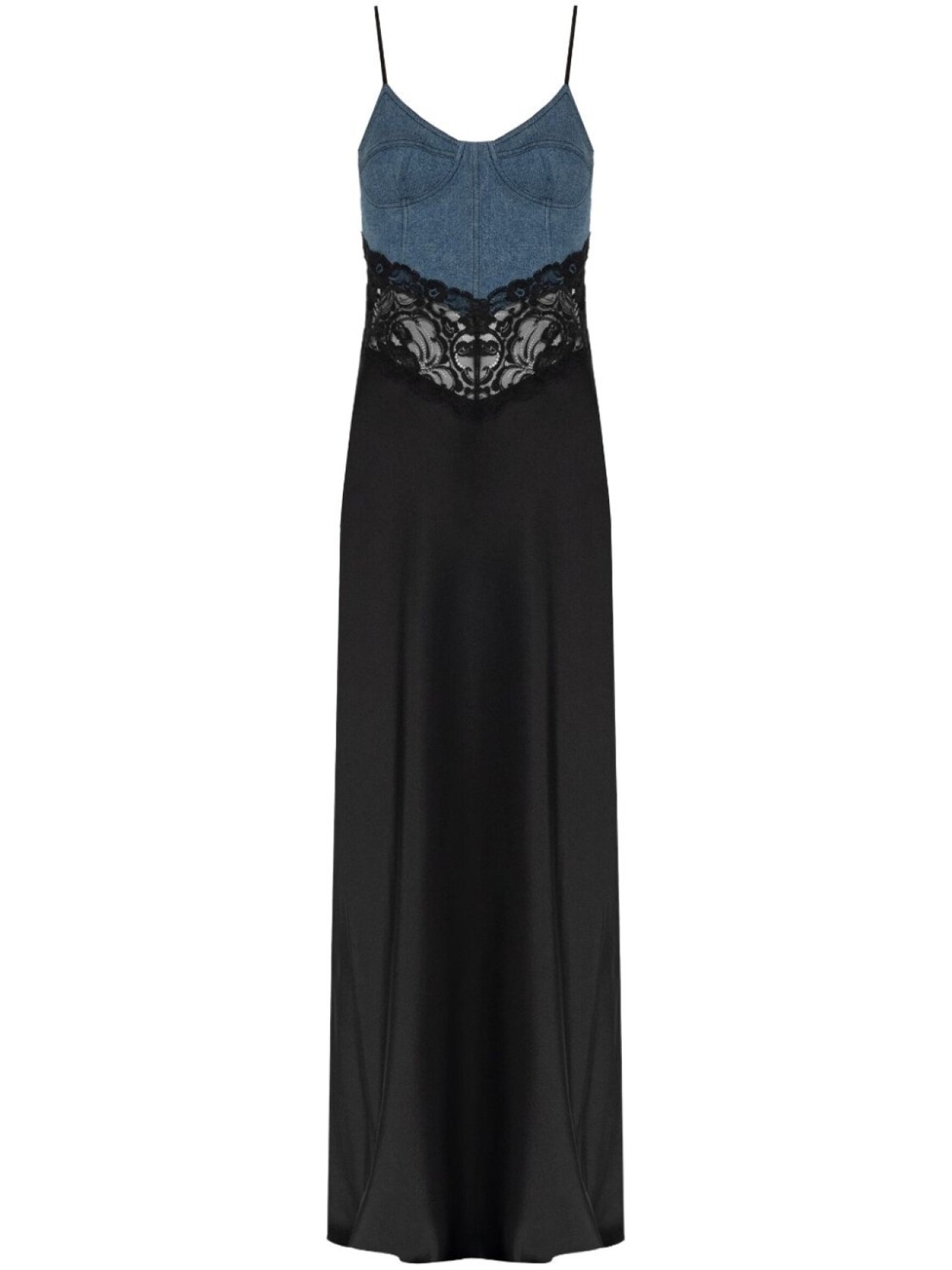 

Blumarine платье из атласа с панелями, черный