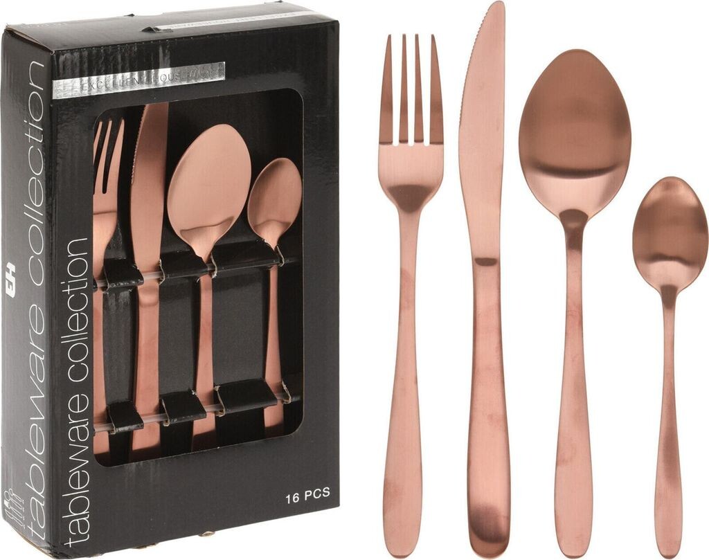 

Ta Collection Набор столовых приборов Ta Collection - 16 предметов - розовое золото - розовое золото Tableware Collection