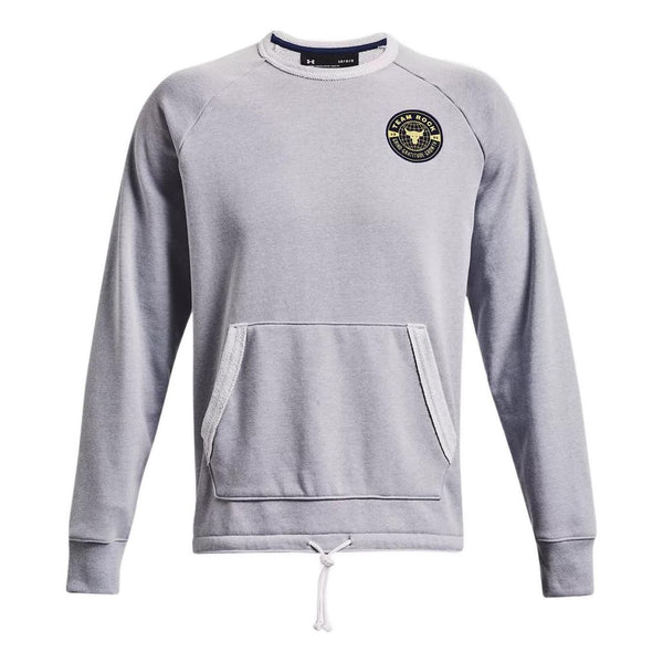 

Свитер project rock heavyweight terry sweatshirt 'grey' Under Armour, серый