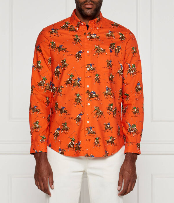 

Рубашка Polo Ralph Lauren классического кроя, оранжевый