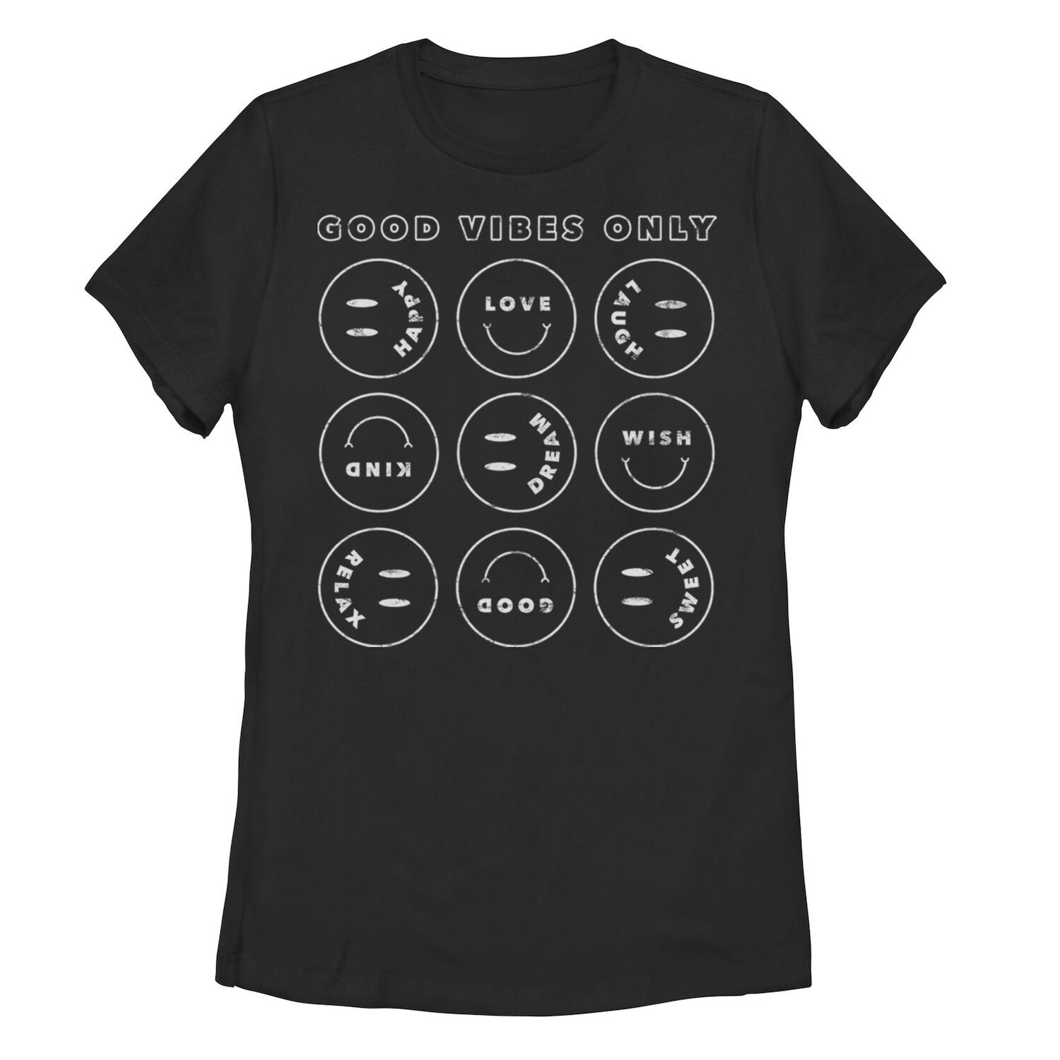 

Детская футболка Good Vibes Only Smiley Faces с рисунком