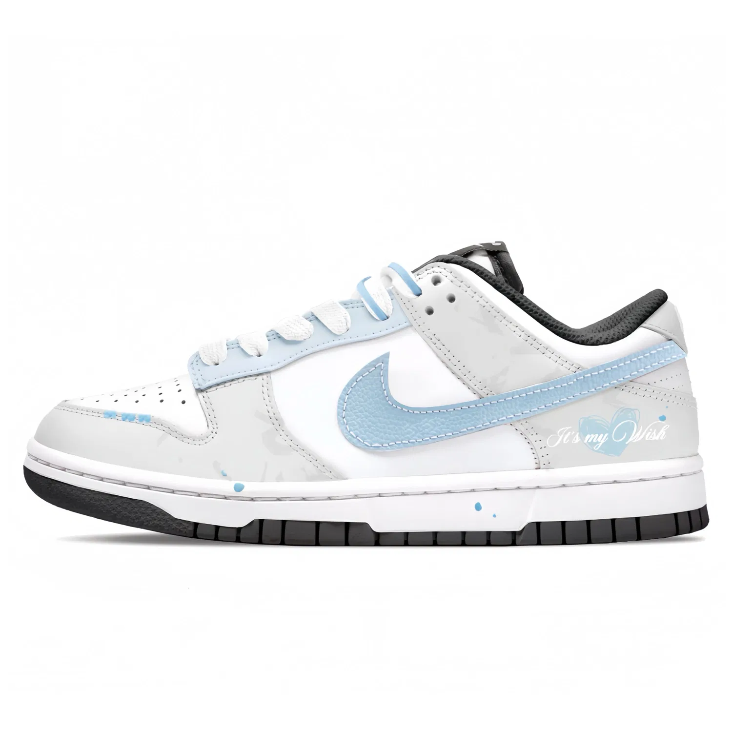 Кроссовки скейтбординговые Nike Dunk Low Retro сине-голубые — фото 3