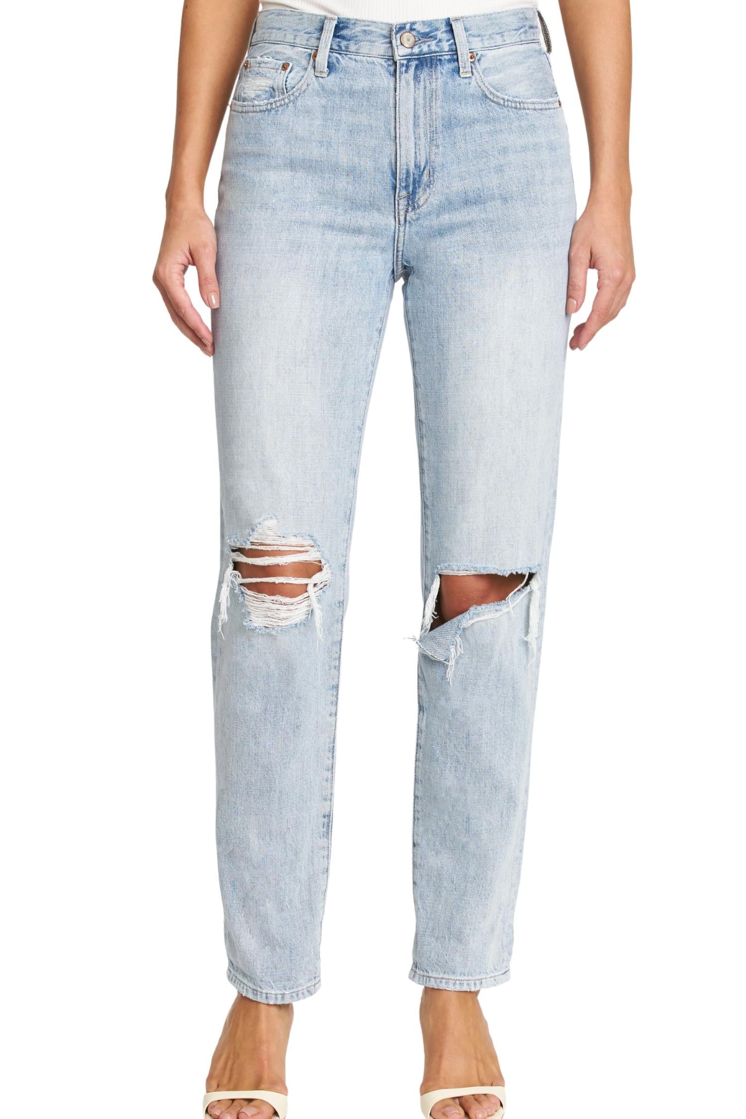 

Свободные джинсы Presley High Rise In Gaze Distressed PISTOLA
