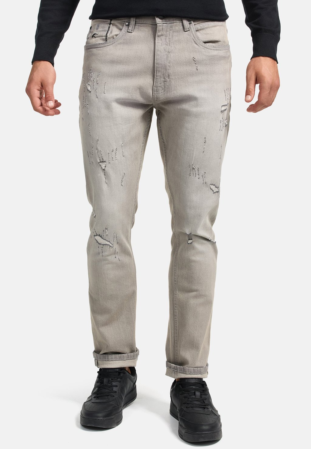 

Джинсы прямого покроя MALINOS INDICODE JEANS, светло-серый