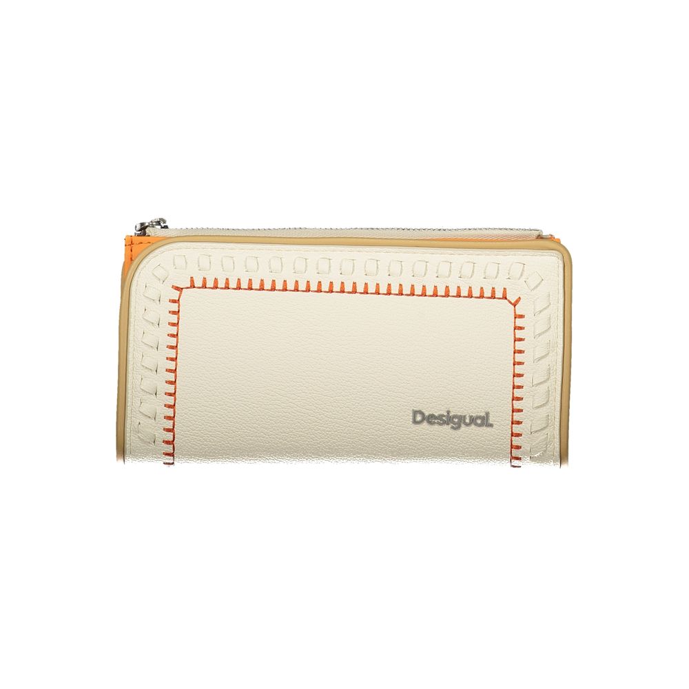 

Шикарный белый кошелек с двумя отделениями Desigual