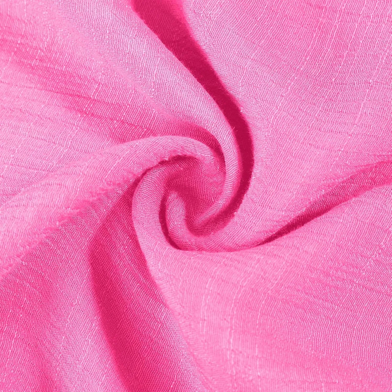 Блуза с коротким рукавом, свободная, однотонная, женская, Pink — фото 4