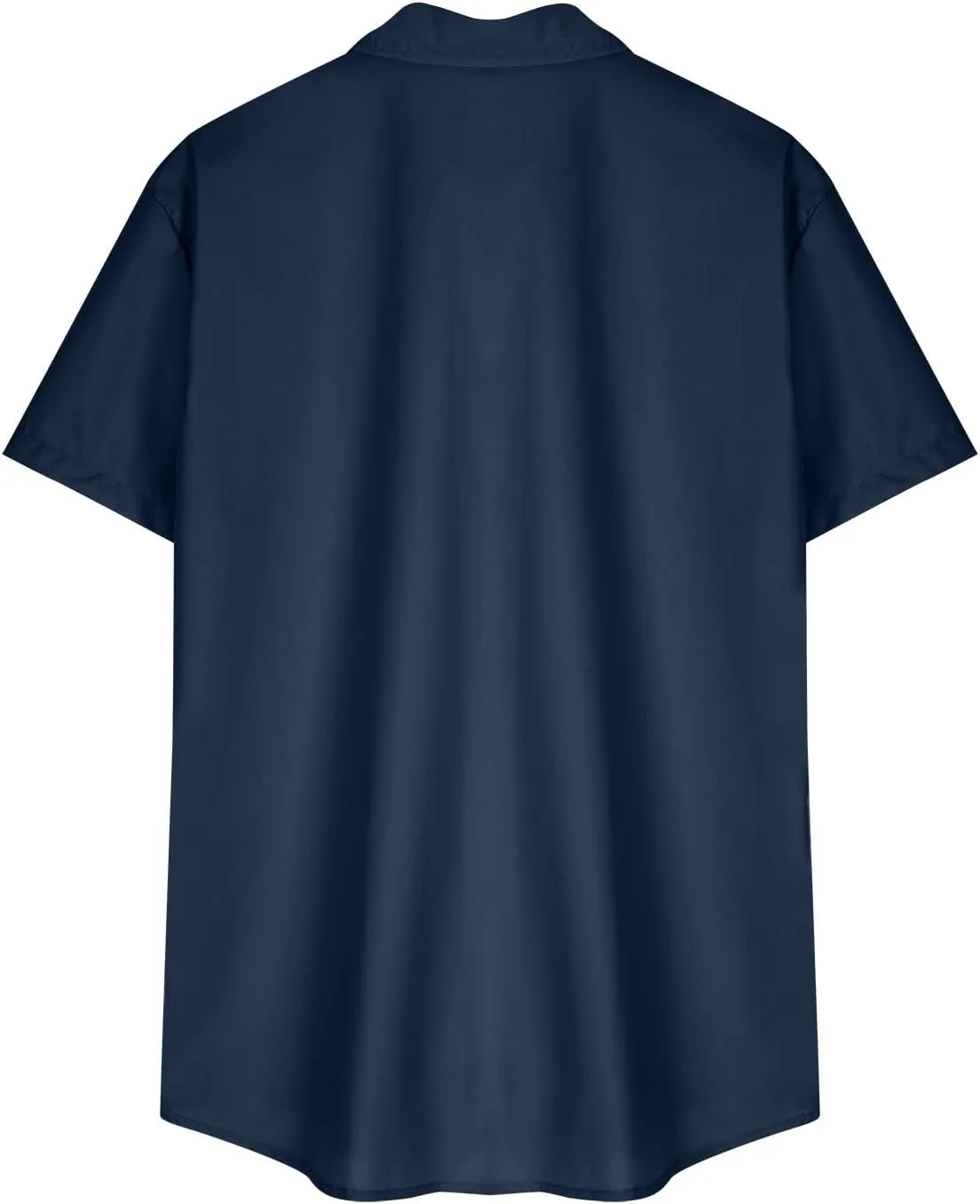 Мужская модная рубашка с коротким рукавом и лацканами Slim Fit — фото 4