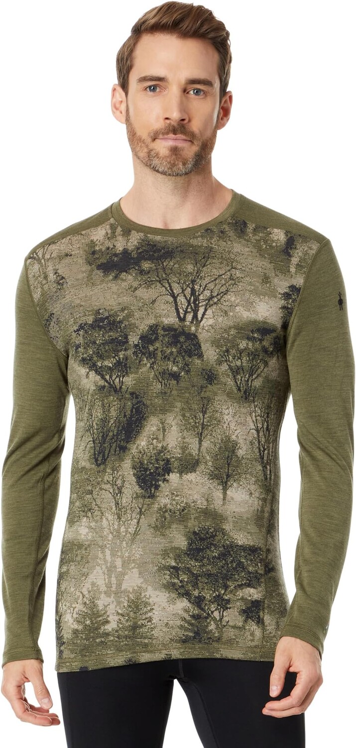 

Рубашка Smartwool Merino 250 Base Layer Crew, цвет Winter Moss Forest