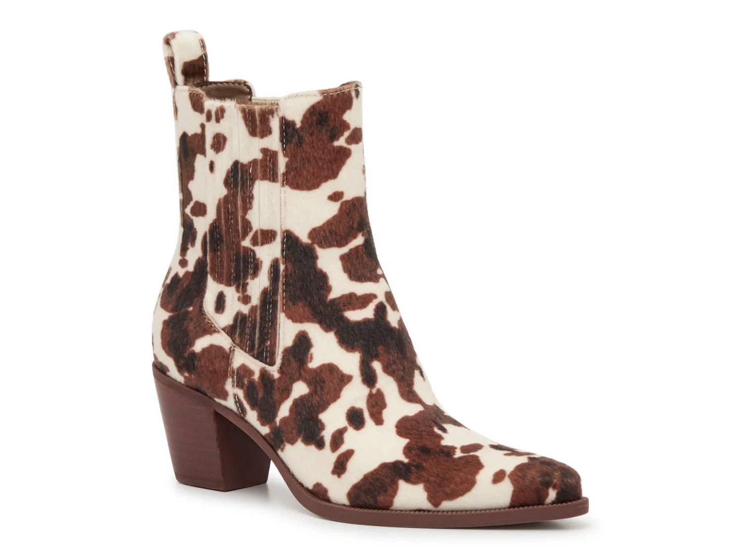 Ботинки Dolce Vita Steffi Bootie, Brown/White Cow Print