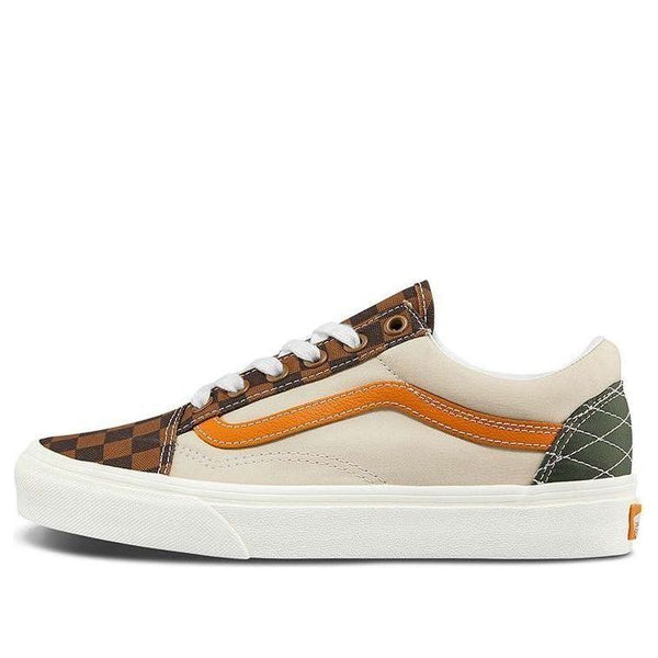 

Кроссовки old skool 'mixed utility - checkerboard' Vans, хаки