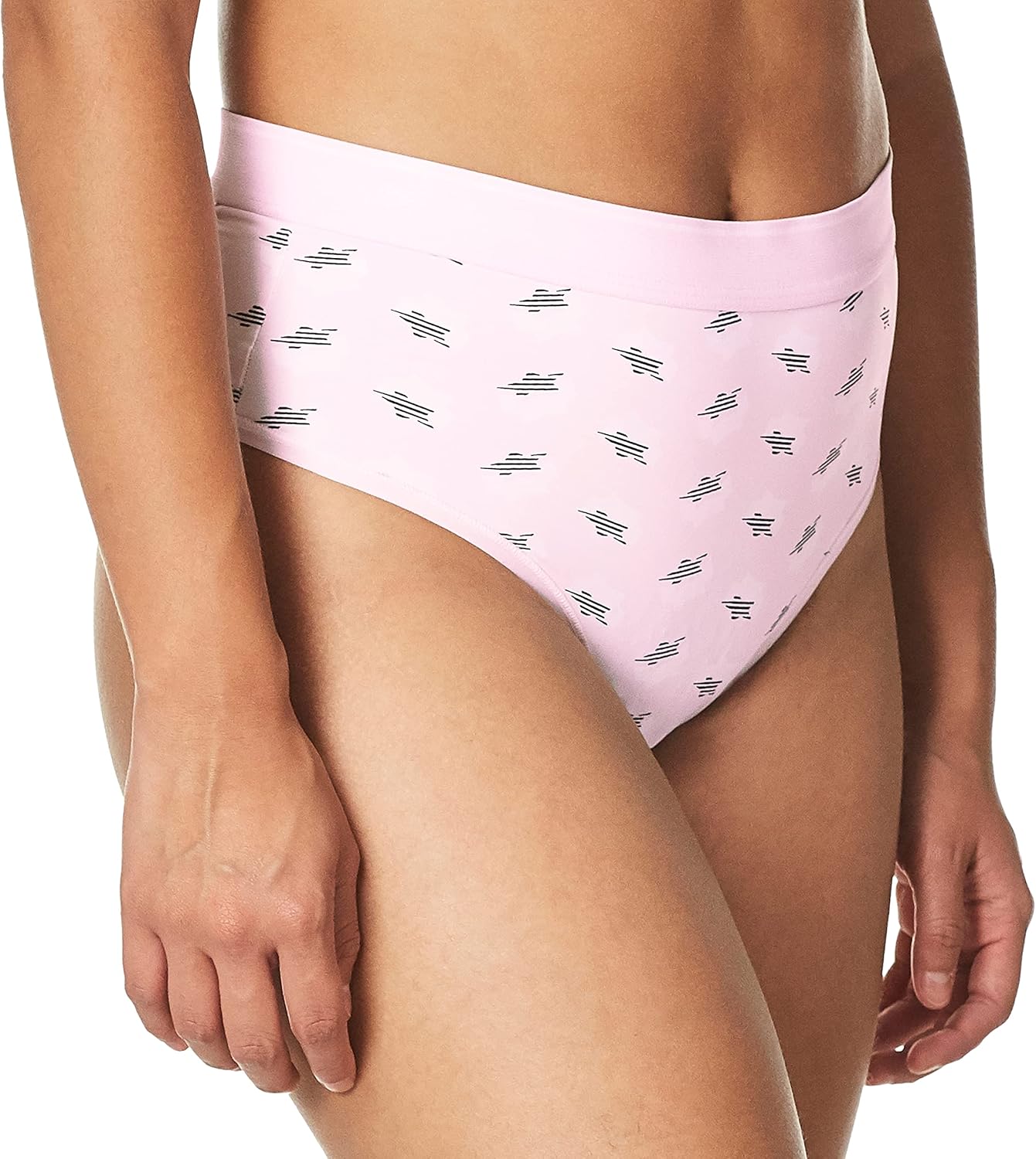 Трусики-стринги Calvin Klein женские Ck One Micro с высокой талией, Sleeping Star Print_Pearly Pink — фото 2