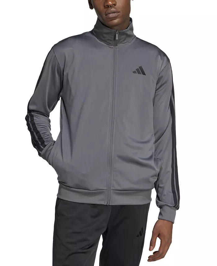 

Мужская регулярная толстовка 3 Stripes Tricot adidas, серый