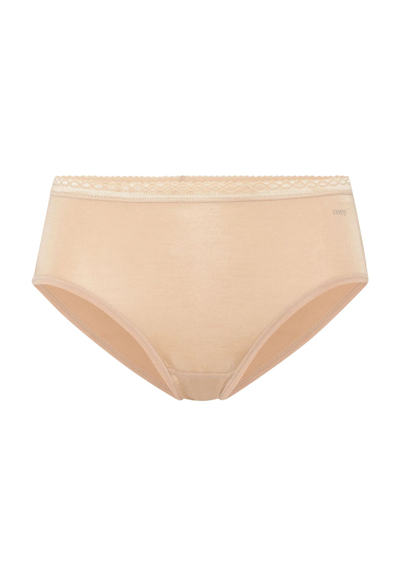 

Легкие трусы на бедрах, с каймой, однотонные, женские Mey, цвет 7 Soft Skin