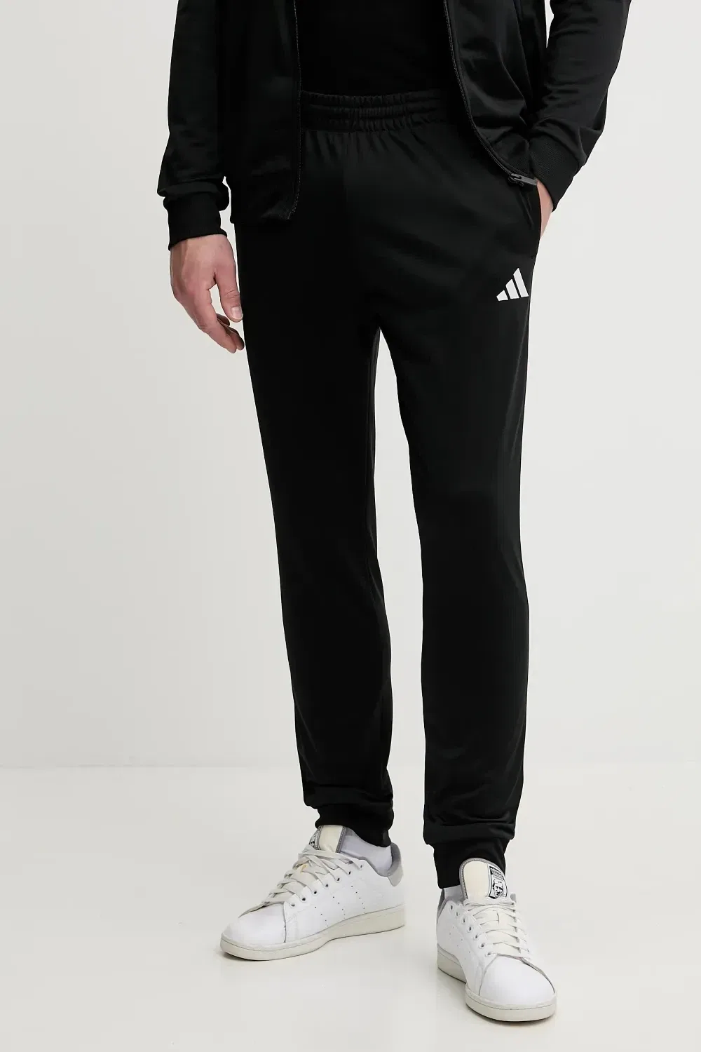 Комплект спортивного костюма с логотипом Adidas, черный — фото 4