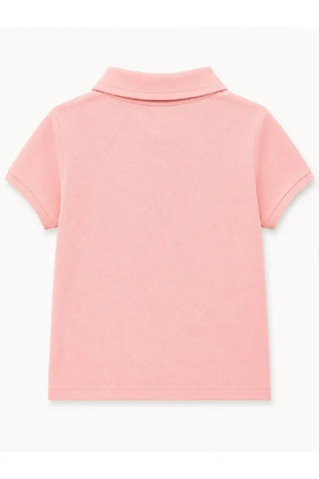 Детская футболка для девочек с коротким рукавом U.S. Polo Assn., Pink — фото 2