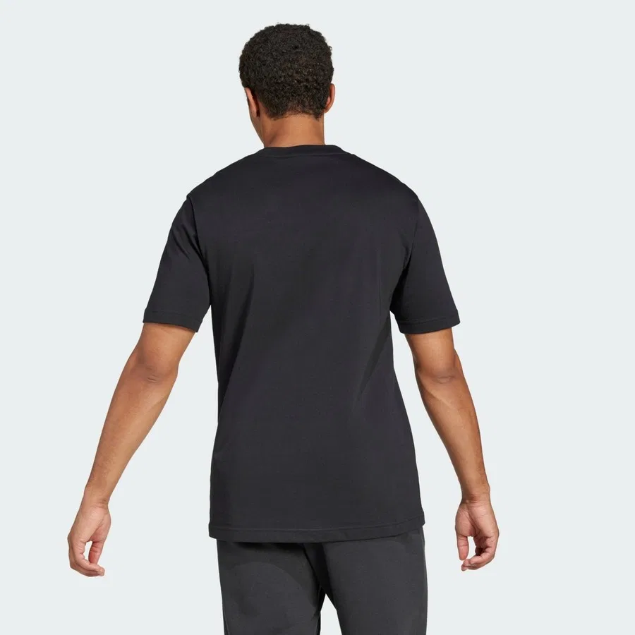 Футболка с большим логотипом Sportswear JE8945 Essentials Big Logo Tee adidas, Сине-белый — фото 2