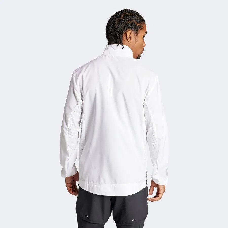 Ветровка для бега с длинным рукавом Adizero Essentials adidas, Белый — фото 3