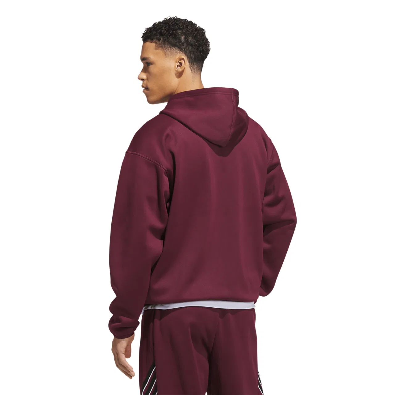 Мужское худи с капюшоном Crazy Warm Full-Zip Adidas, цвет Maroon — фото 2