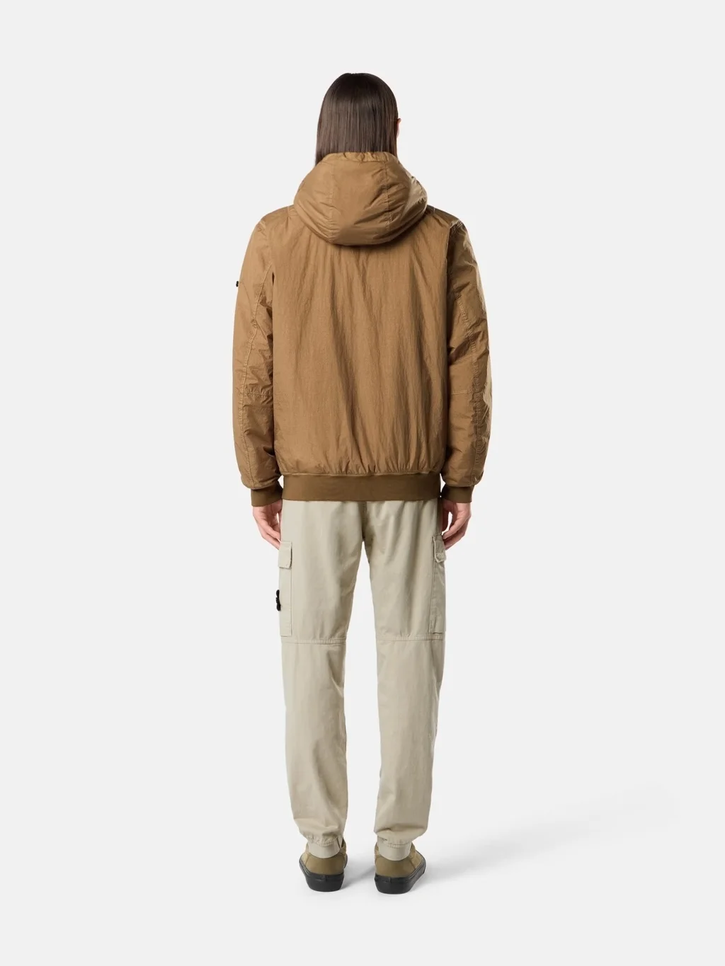 Мужские брюки-джоггеры Stone Island Regular-tapered-fit With Elastic Waist, песочный — фото 4