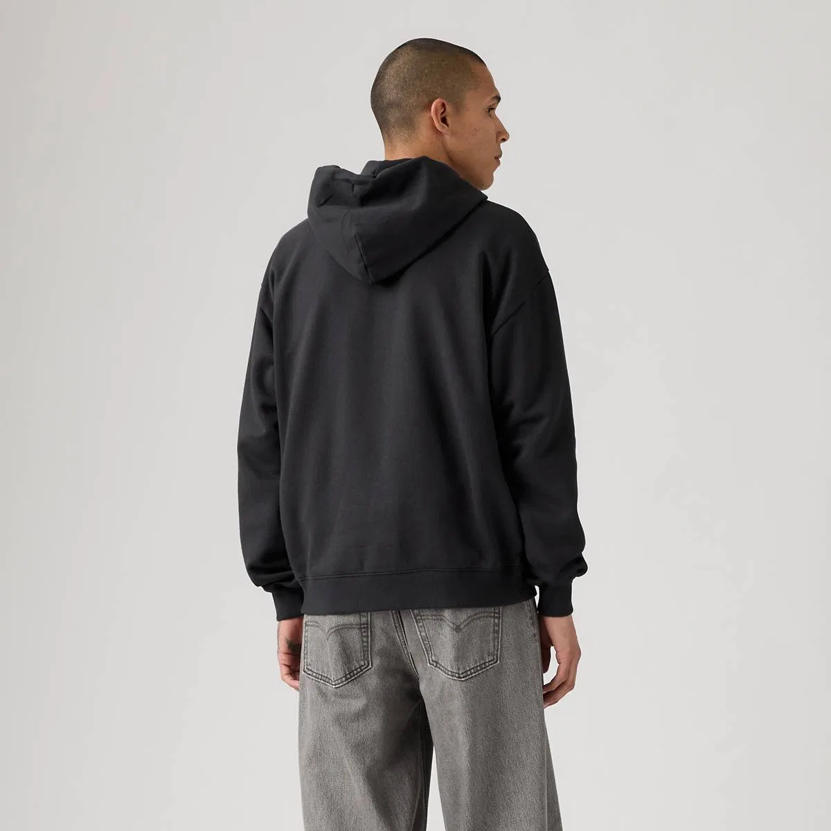 Свободная толстовка на молнии Levi's, Dark Phantom - Black — фото 4