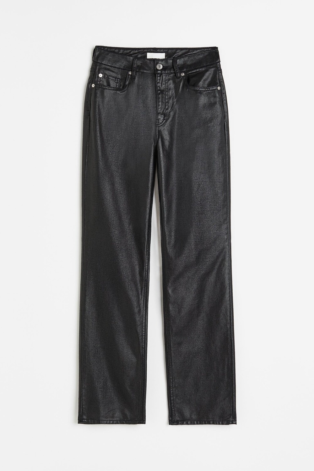 

Джинсы H&M Coated Straight High, черный