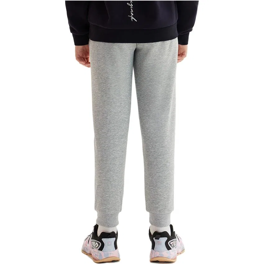 Детские трикотажные спортивные штаны утепленные Cartier Heather Gray-FMG FILA KIDS — фото 4