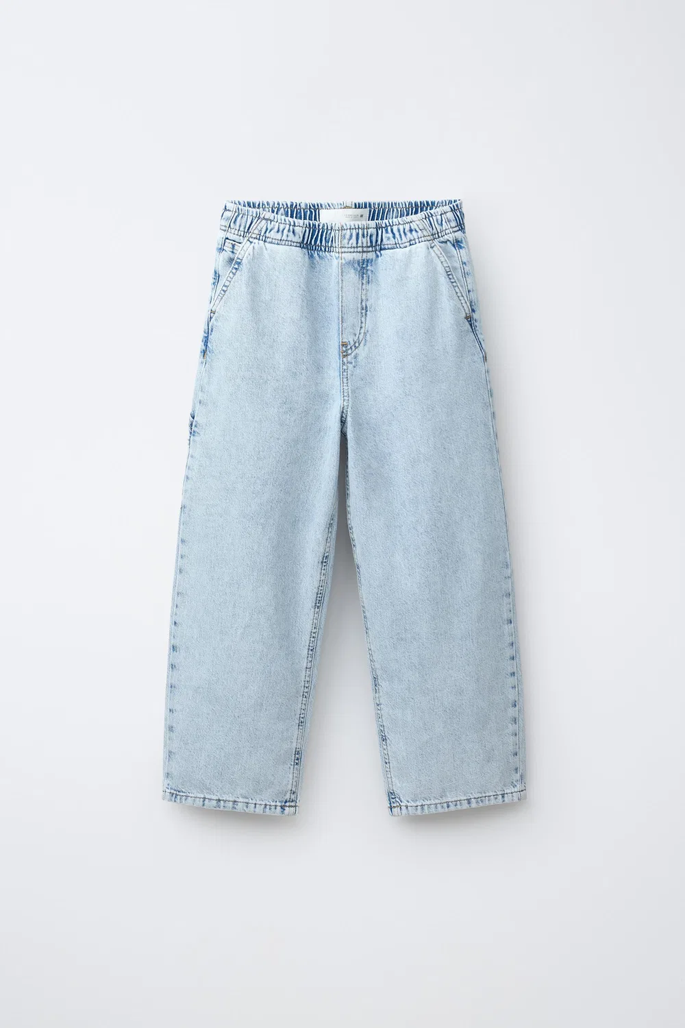 Свободные джинсы-баллоны ZARA, Light Blue
