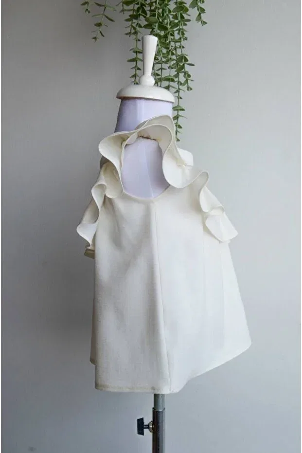 Детское платье для девочек хлопковое Put-On-Out Little Daisy, White — фото 3