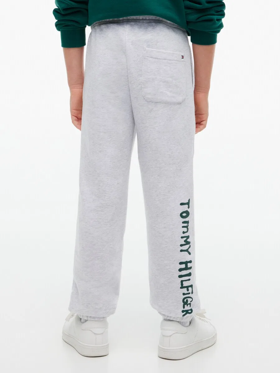Зауженные брюки TOMMY HILFIGER, серые с пятнистым рисунком — фото 2