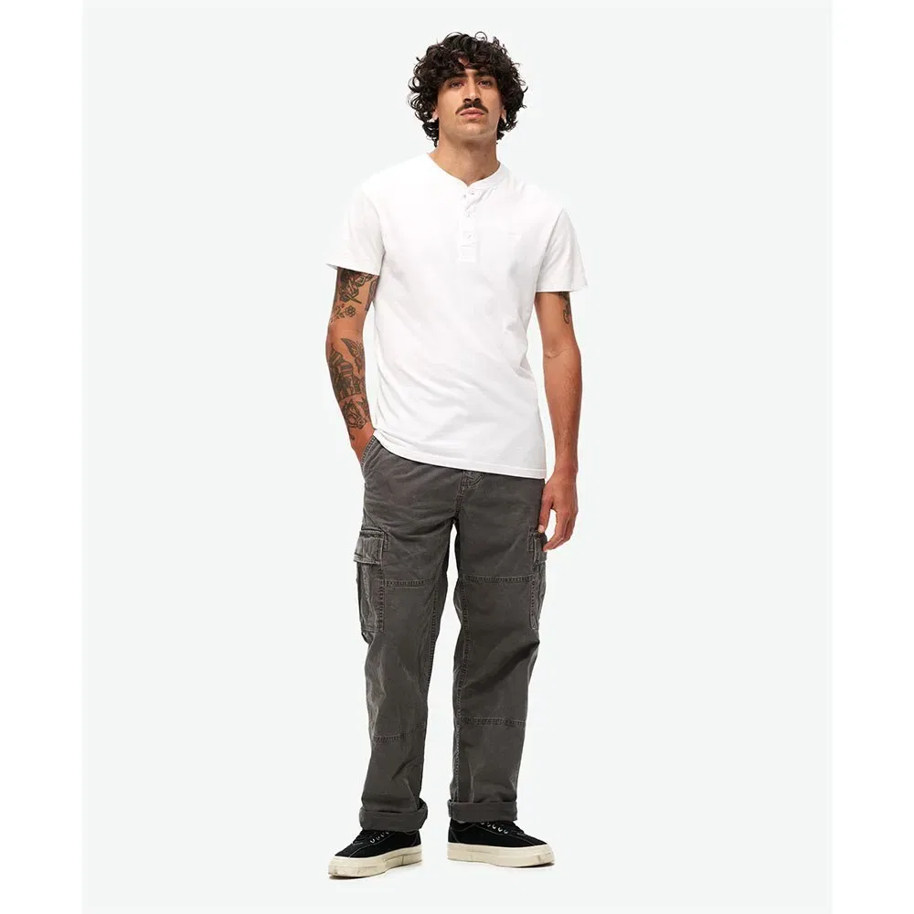 Мужские свободные брюки-карго из органического хлопка Superdry, Grey — фото 4