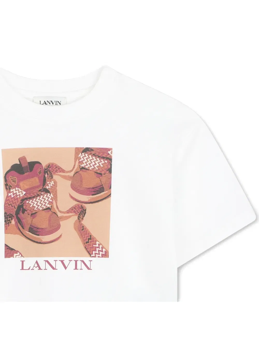 Футболка с принтом Lanvin Enfant, белый — фото 3