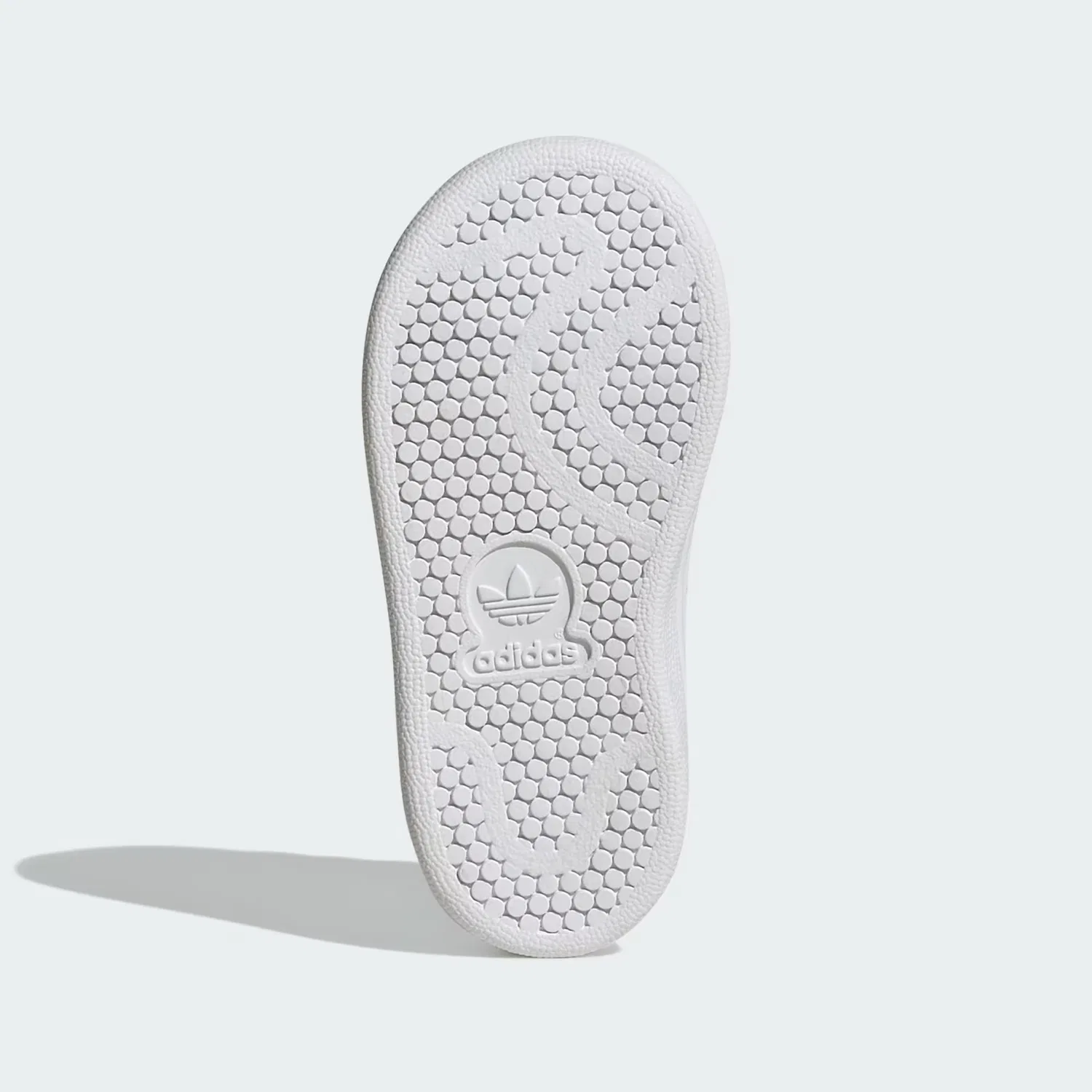 Детские кроссовки на липучках Stan Smith Adidas Originals, Cloud White/Зеленый — фото 3