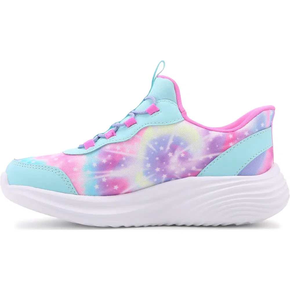 Детские слипоны Bounder Pro Skechers, Blue/Multi — фото 3