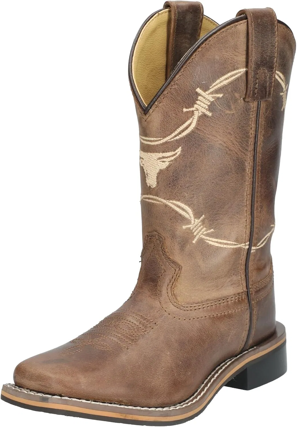 Детские ботинки для мальчиков Logan Smoky Mountain Boots, Brown Waxed Distress